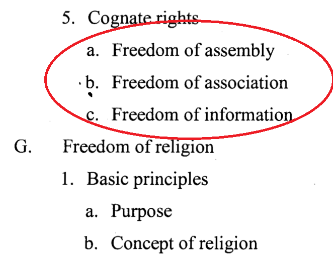 Freedom of Speech and Expression Part IV: Cognate Rights