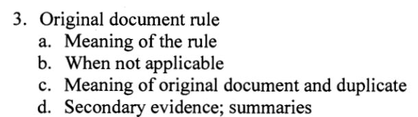 Original Document Rule